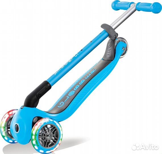 Самокат трехколесный Globber primo foldable lights