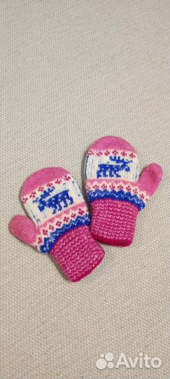 Шапка шлем+варежки