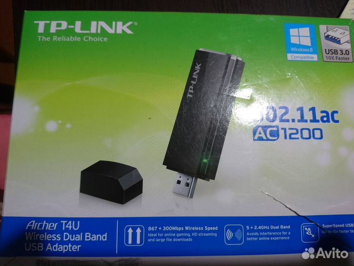 Wi-Fi адаптер TP-link Archer T4U(EU) AC1200