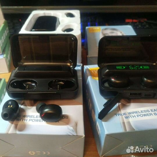 Bluetooth беспроводные наушники Power bank