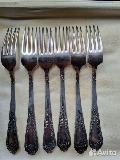 Вилки мельхиор столовые 21см