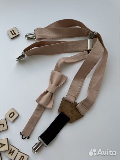 Бабочка и подтяжки на годик день рождения