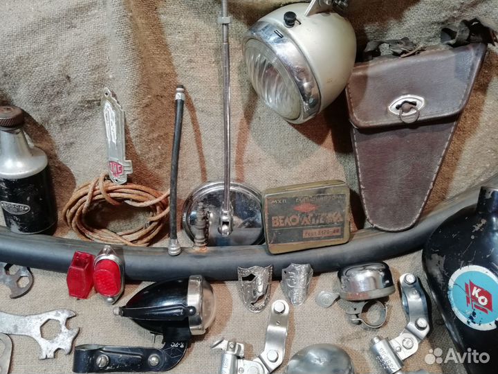 Старинные велосипедные запчасти