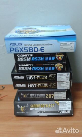 Любые материнки 775 1155 1156 ам-2 ам-3+ 1150