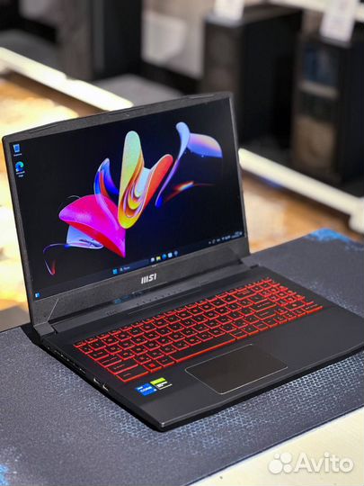 Игровой ноутбук MSI I5 11400H + GTX 1650 4GB / Рас