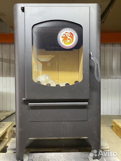 Печь-камин бавария эко с плитой одна конфорка