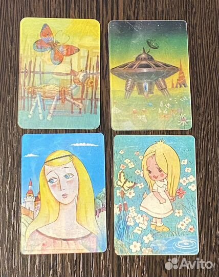 Переливные календарики СССР