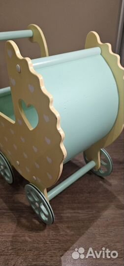 Коляска для кукол деревянная (опора при ходьбе)