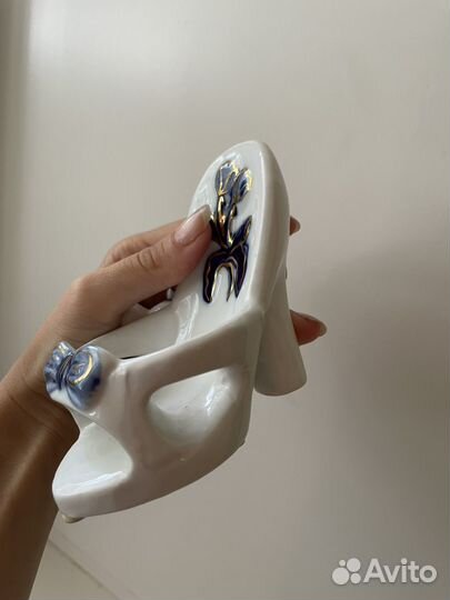 Туфелька со слоненком гжель