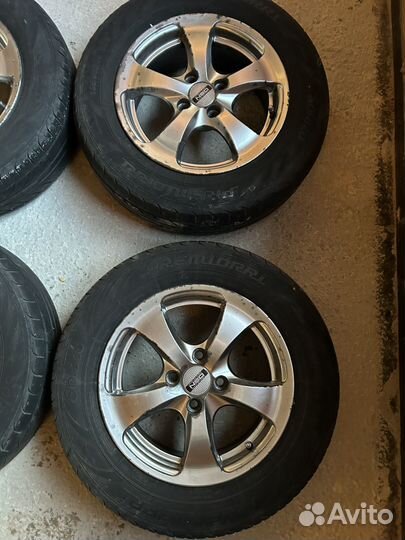 Литые диски R14 на ваз с резиной