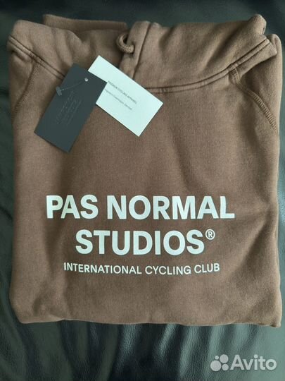 Pas Normal Studios Off-Race Logo Hoodie — Bronze