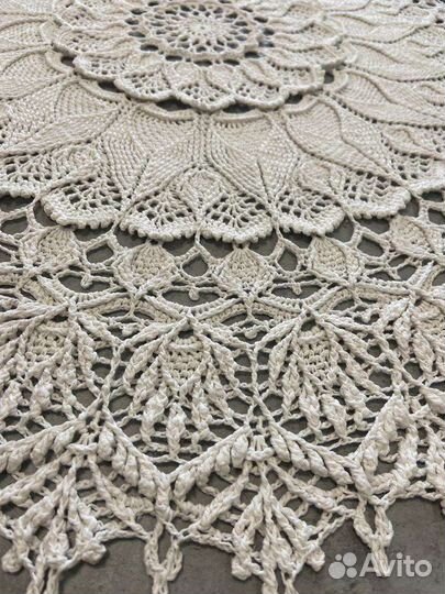 Вязанная Салфетка, мини скатерть крючком/интерьер
