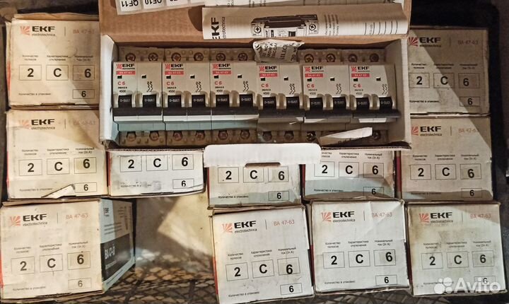 Автоматические выключатели 6а EKF BA47-63