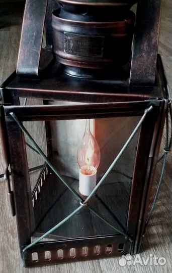 Железнодорожный свечной фонарь 1941 СССР винтаж