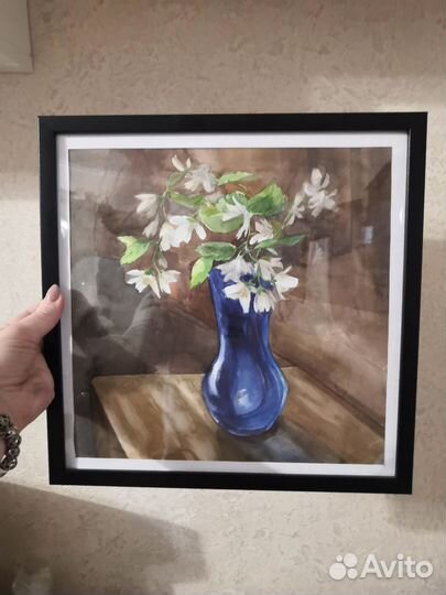 Интерьерная картина акварелью