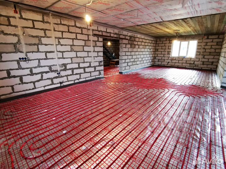 Монтаж водяного теплого пола