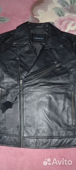 Натуральная кожа куртка косуха мужская