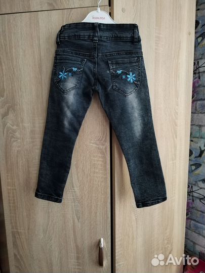 Джинсы для девочки 98
