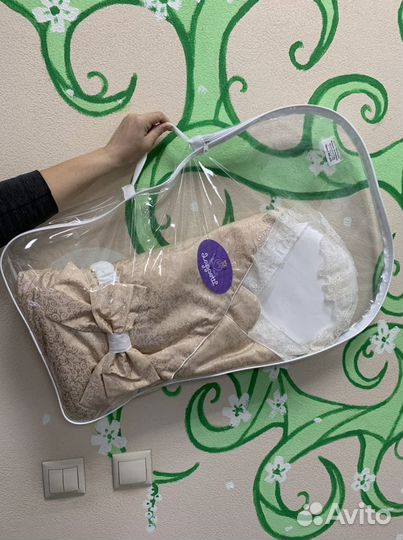 Одеяло-конверт на выписку новый