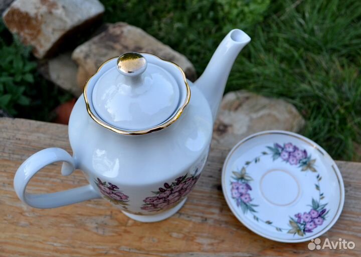 Чайник кофейник посуда СССР рижский фарфор