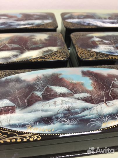 Шкатулка папье маше