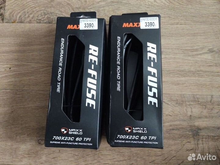 Покрышки maxxis re-fuse 700x23C 60 TPI maxx shield