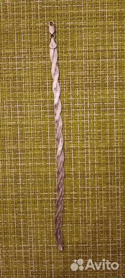 Браслет серебро плетеный