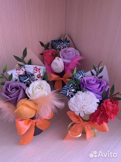 Мыльные букеты с шарами