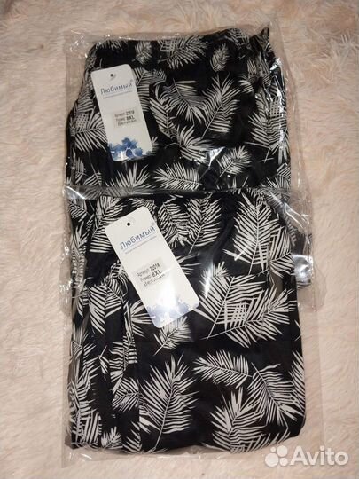 Штаны женские бамбук на 50/56 р. единый новые