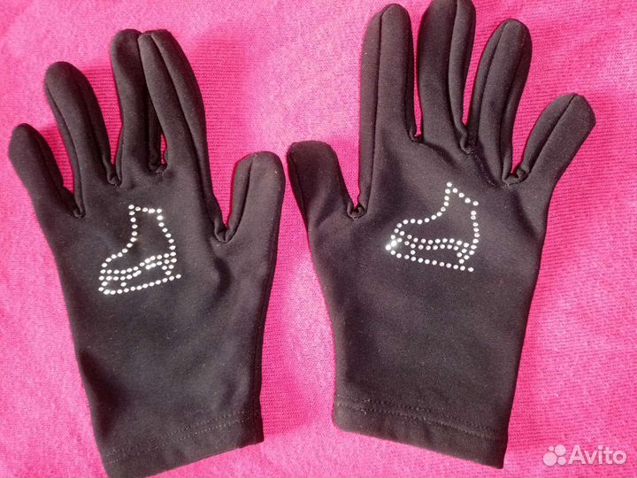 Костюм для фигурного катания перчатки, купальник