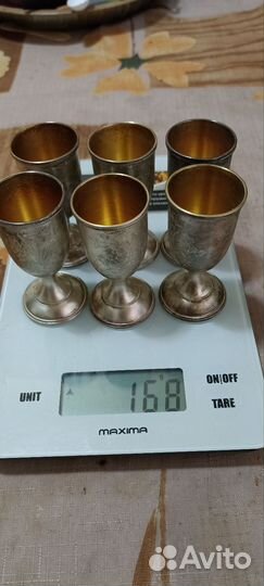 Рюмки СССР серебро