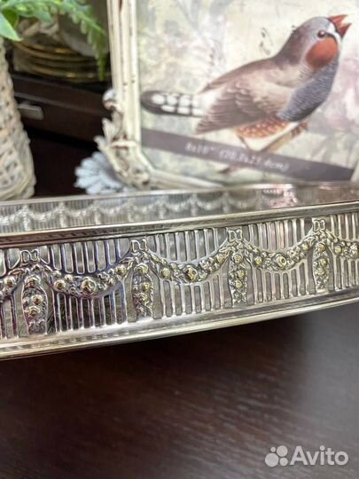 Поднос серебрение по меде Канада