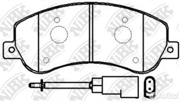 Колод. торм. диск. NiBK PN0444W PN0444W NiBK