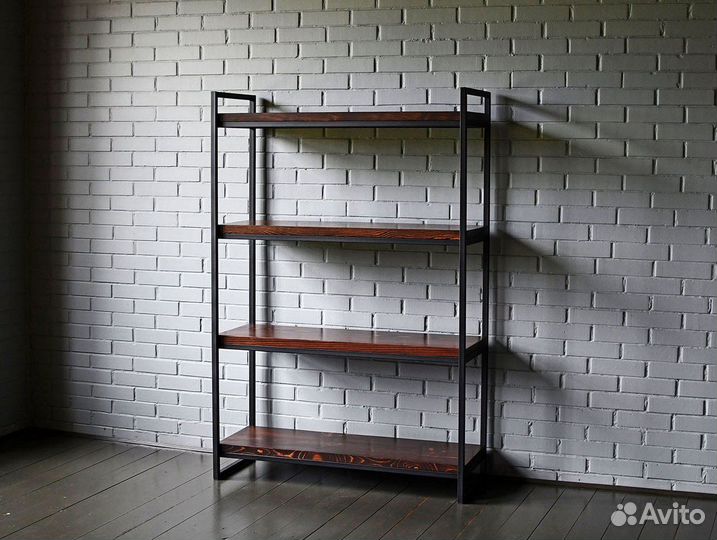 Стеллаж из натурального дерева