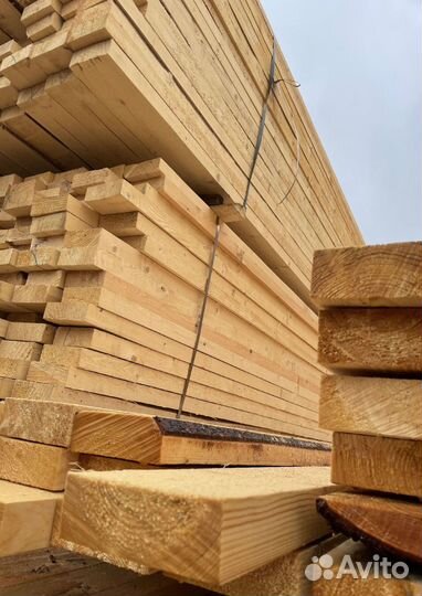 Доска обрезная 50х200х6000