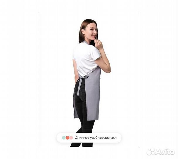 Фартук кухонный Home One саржа светло-серый