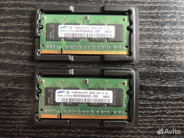 Samsung DDR2 512mb 2Rx16 PC2-4200S-444-12-A3