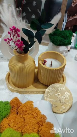 Набор из гипса. Ручная работа