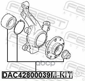 Подшипник ступицы передний renault duster