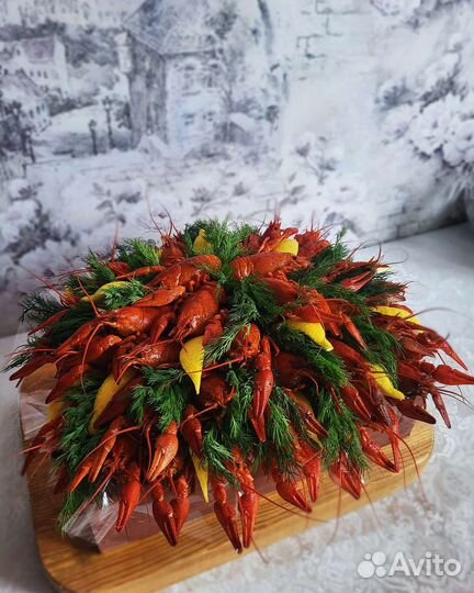 Букет из раков/мужской букет/съедобный букет