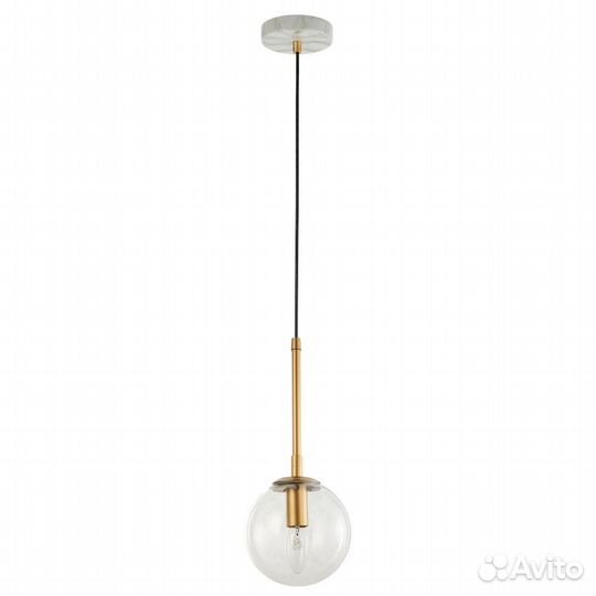 Люстра металл и стекло на кухню современная