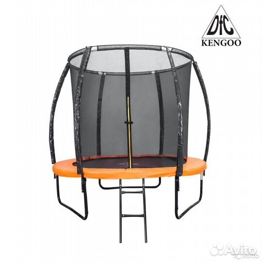 Батут DFC kengoo II 8ft внутр.сетка, лестница