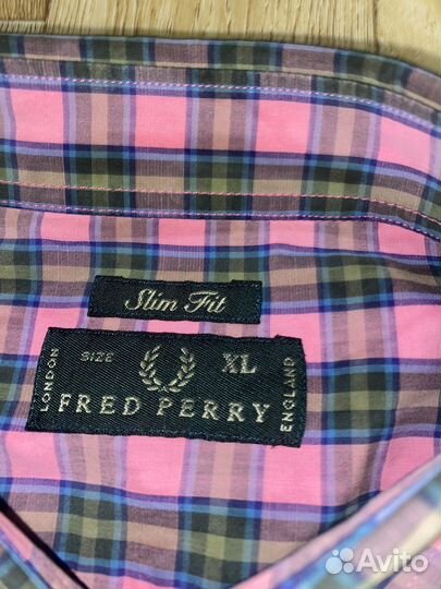 Рубашка fred perry vintage (made in italy)