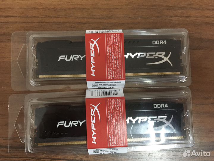 Озу 16 Гб (2x8) ddr4 Kingston новая