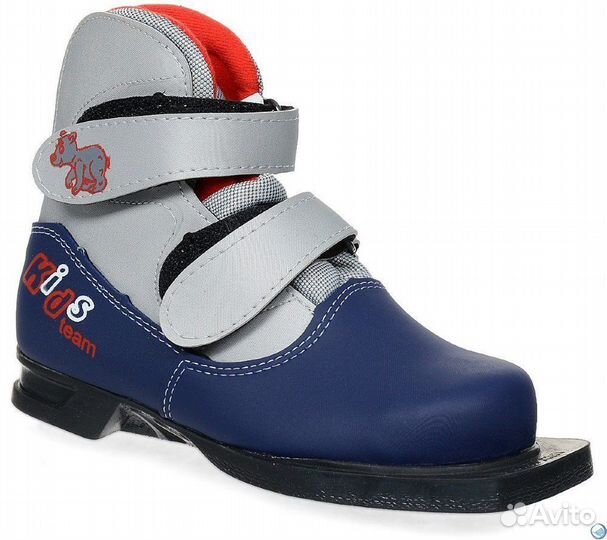 Ботинки лыжные NN 75мм Kids сине-серебряный р.34