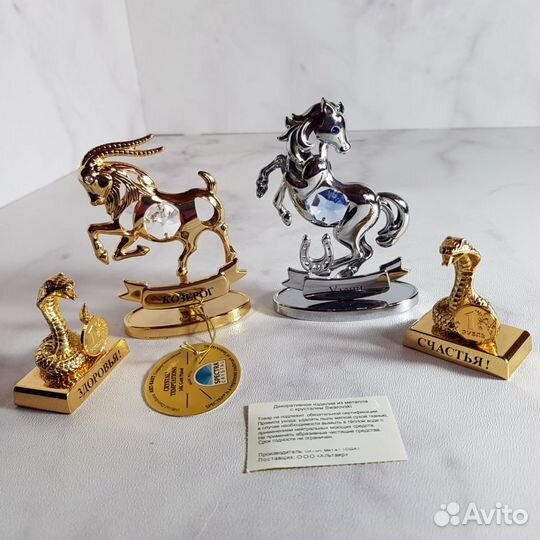 Фигурки Сваровски Swarovski козерог лошадка змея