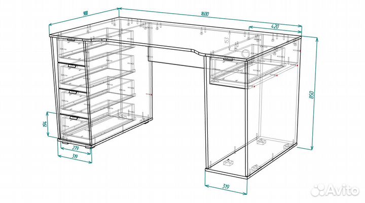 Компьютерный стол