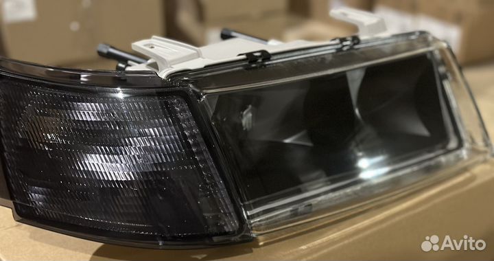 Фары 2110 black гладкое стекло