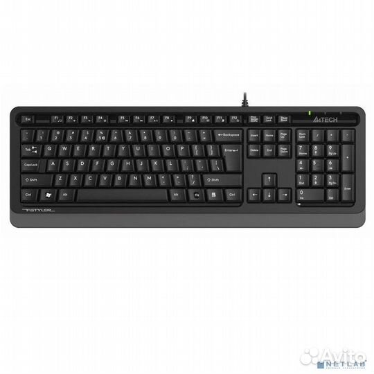Клавиатура A4Tech Fstyler FKS10 черный/серый USB