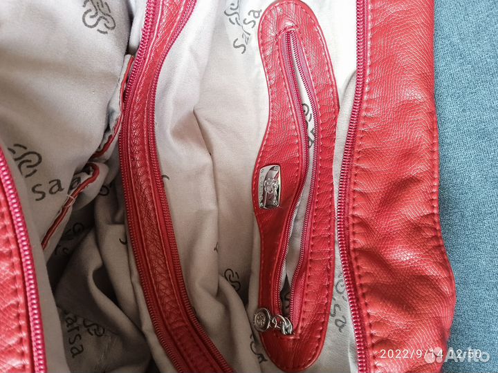 Сумка женская красная